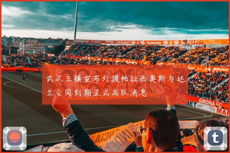 武汉三镇宣布外援帕拉西奥斯与达兰合同到期正式离队消息